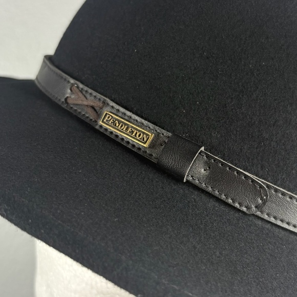 Pendleton Black 100% Wool Fedora Hat - Picture 5 of 12